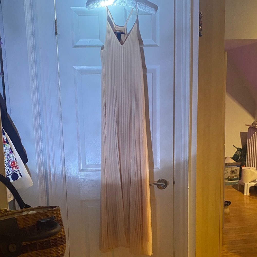 Victoria's Secret Light Pink Pleated Maxi Dress
